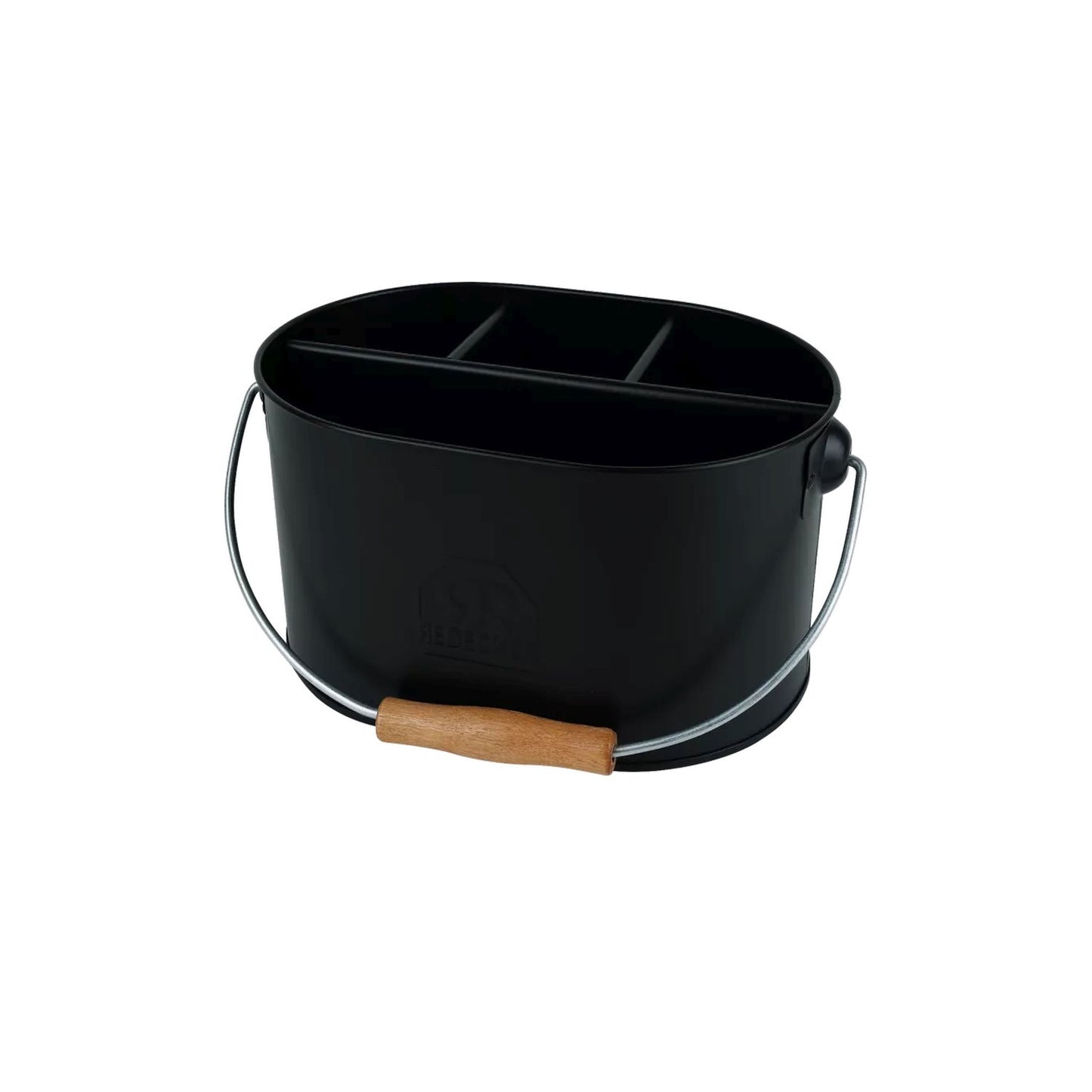 Suporte Utensilios Metal/Madeira Preto