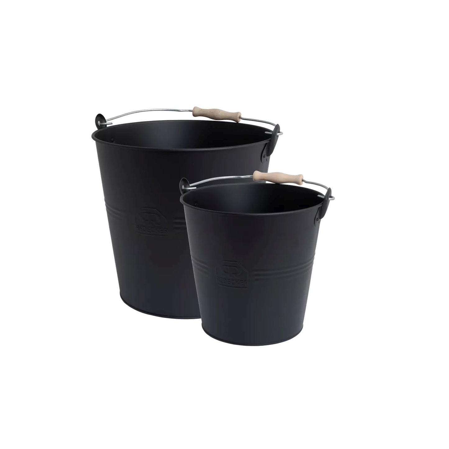 Balde Metal&Madeira Preto 10L