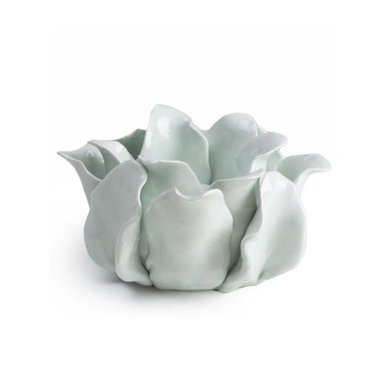 Candelabro Cerâmica FLOR Verde Ø13x7cm