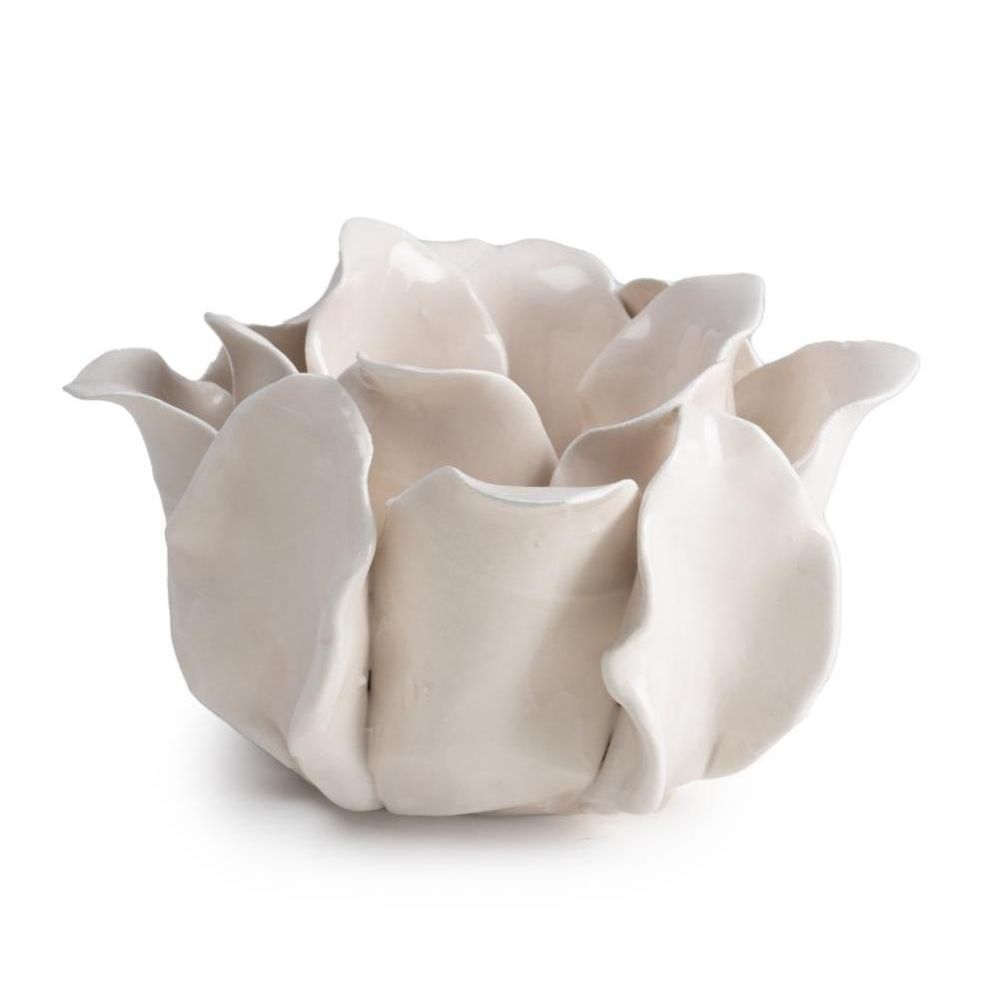 Candelabro Cerâmica FLOR  Ø13x7cm