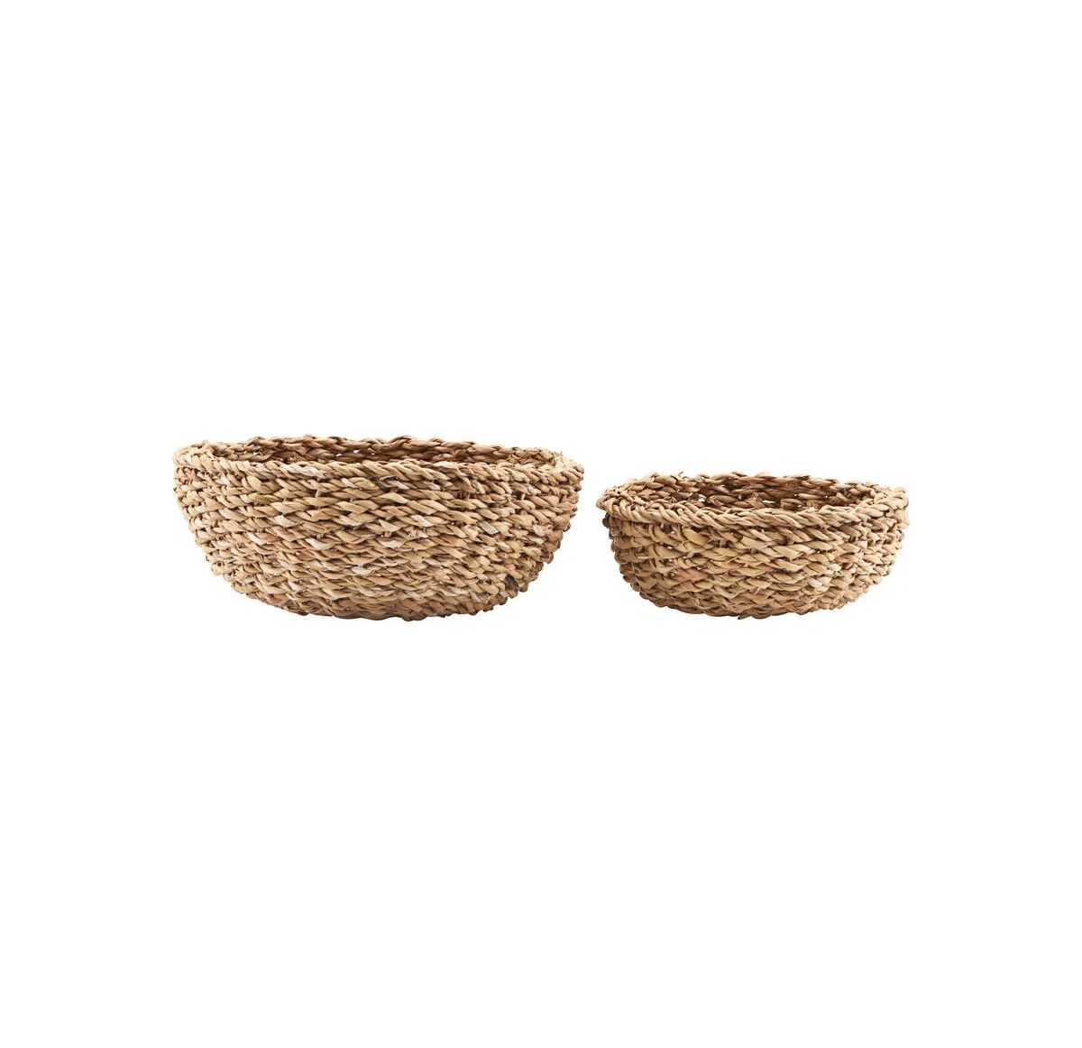 Conj. 2 Cestos Seagrass Ø22x9 e Ø18x6cm