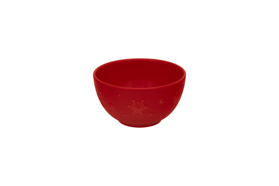 Taça Snowflakes Vermelha 14cm