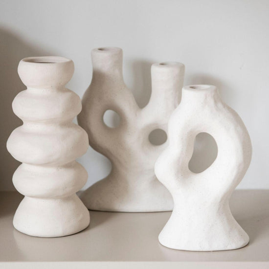 Candelabro Cerâmica ORIA 15x20cm
