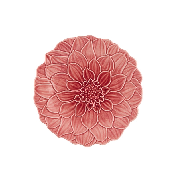 Prato Maria Flor Dália Rosa 22cm