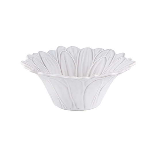 Taça Maria Flor Margarida Branco/Amarelo 15,5cm