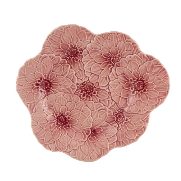 Prato Maria Flor Dália Rosa 28cm