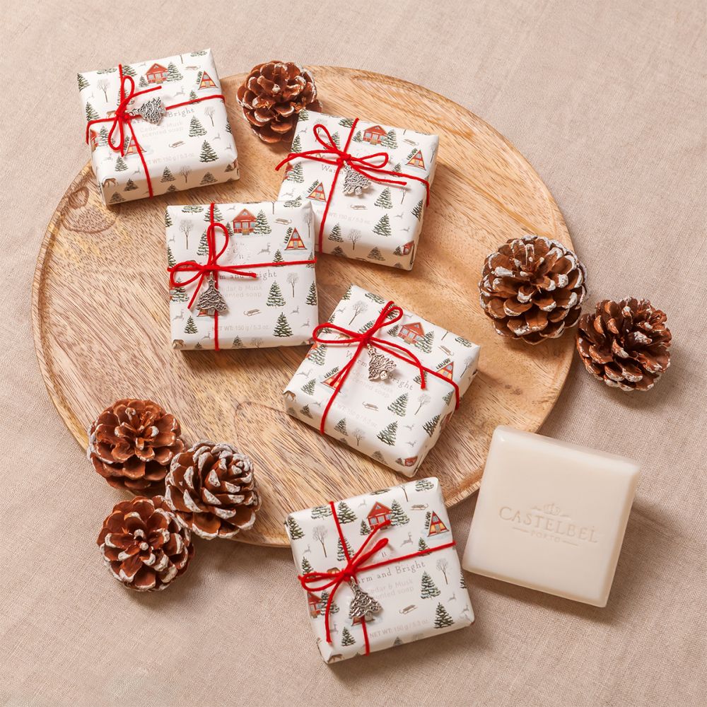 Sabonete Xmas Floco Neve, Pinheiro, 150g