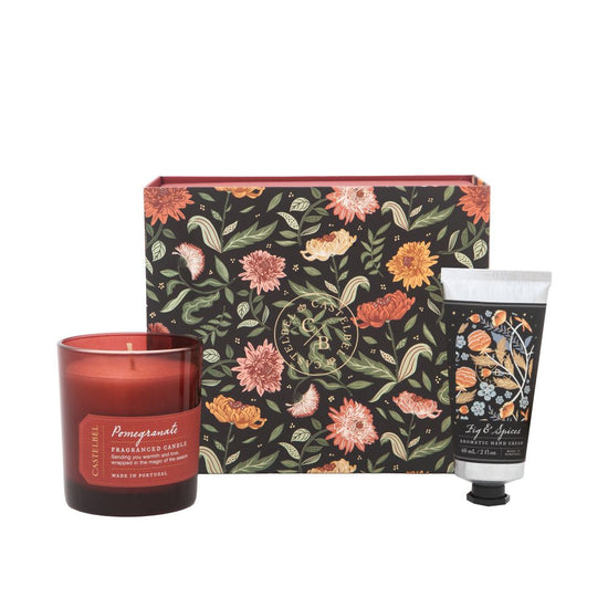 Gift Set Xmas Romã&Figo (Vela&Creme Mãos)