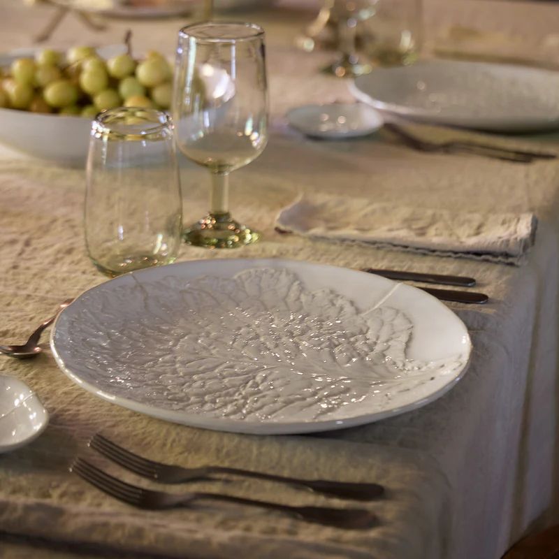 Prato Servir SILVINA, Branco Funcho