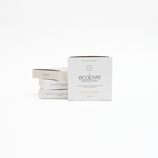 Cx.10 Corações Cera Perfumada Baltic Amber