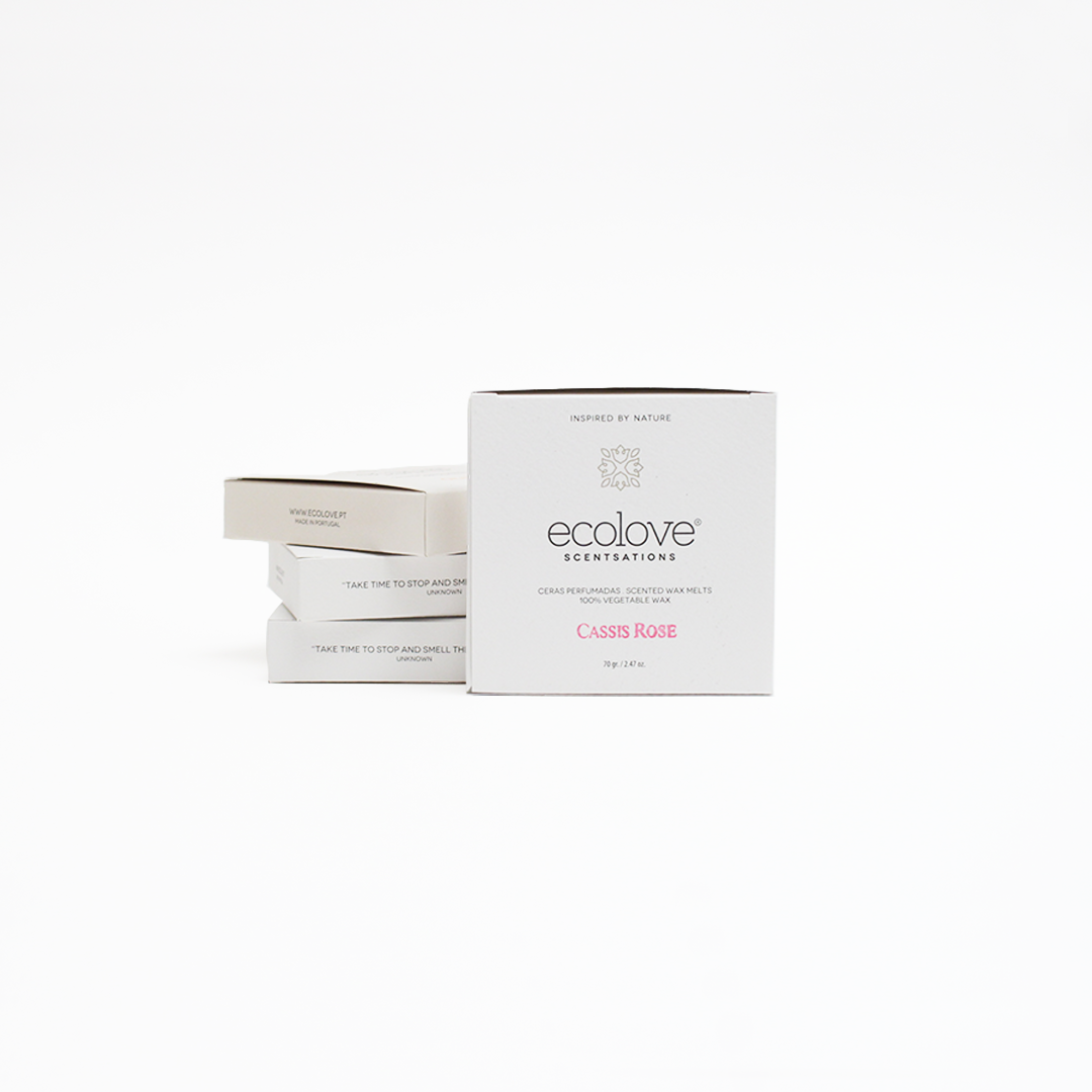 Cx.10 Corações Cera Perfumada Cassis Rose