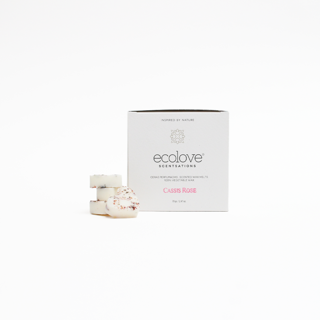 Cx.10 Corações Cera Perfumada Cassis Rose