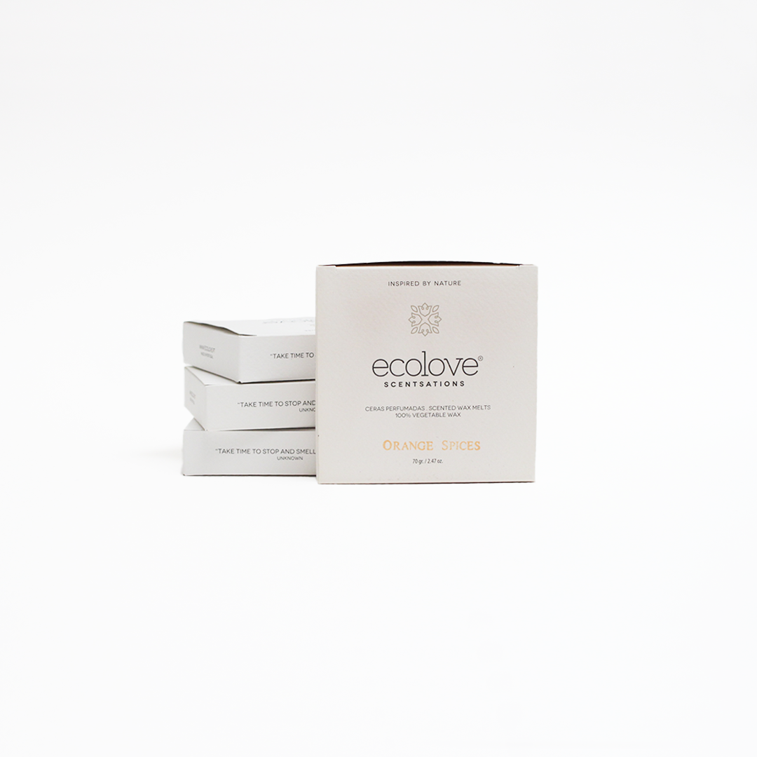 Cx.10 Corações Cera Perfumada Orange Spices