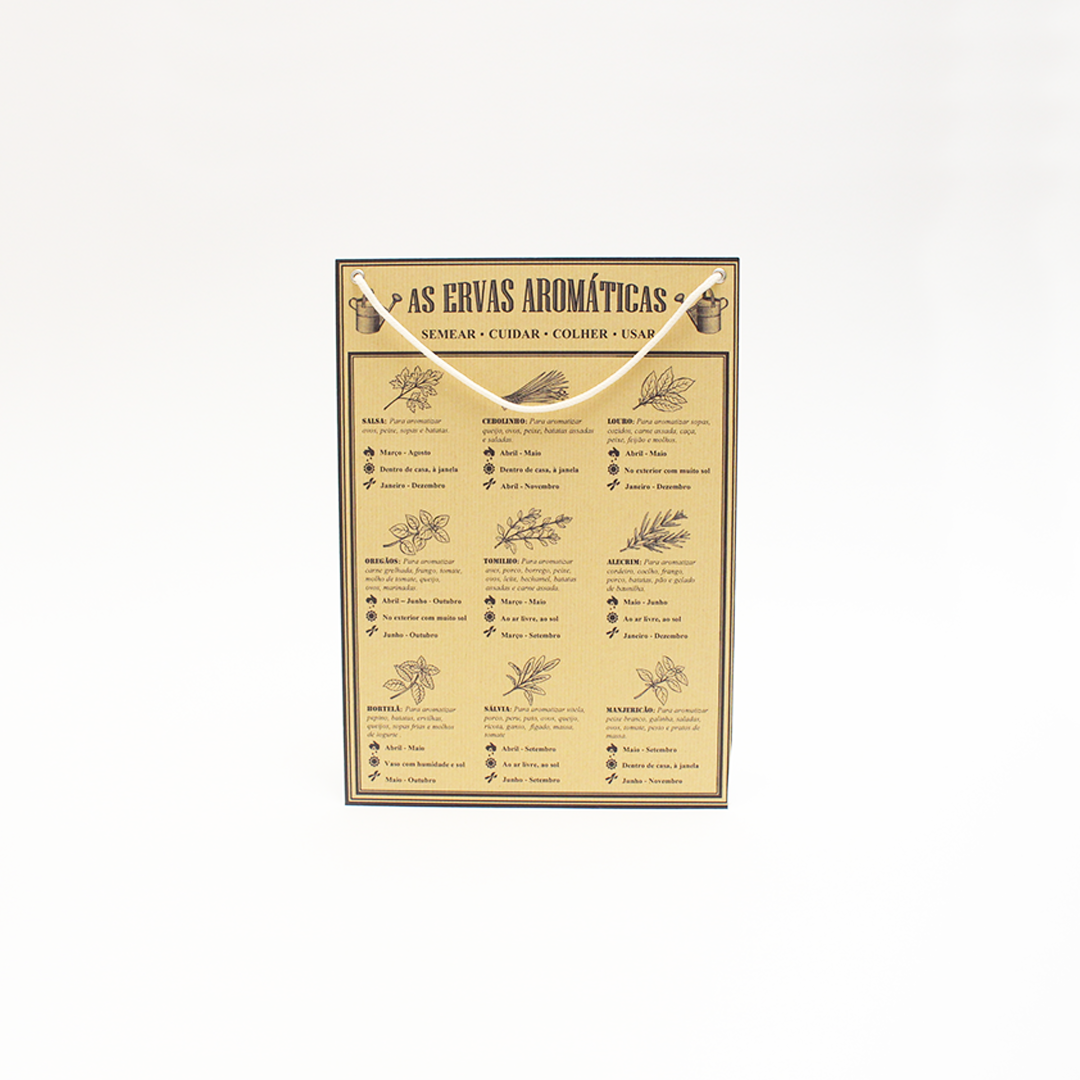 Tabela Ervas Aromáticas