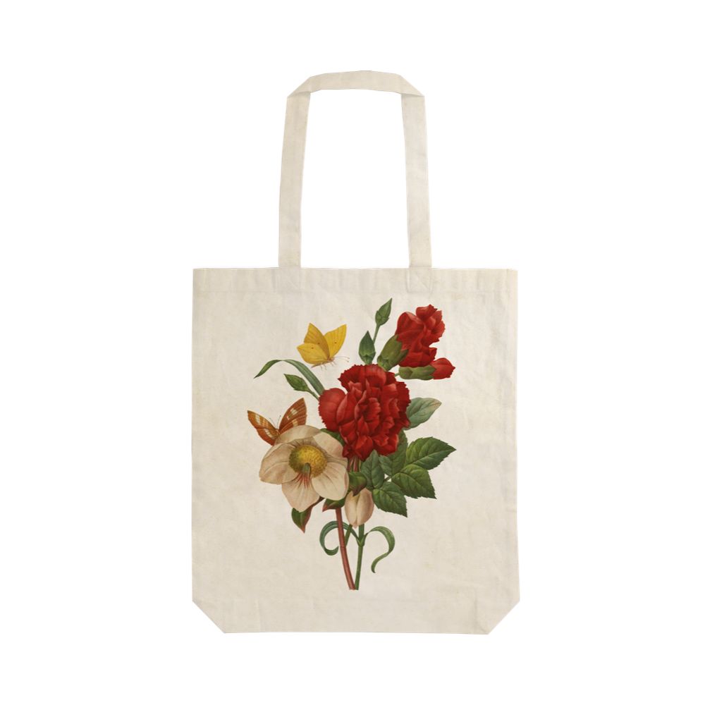 Tote Bag Red Flowers