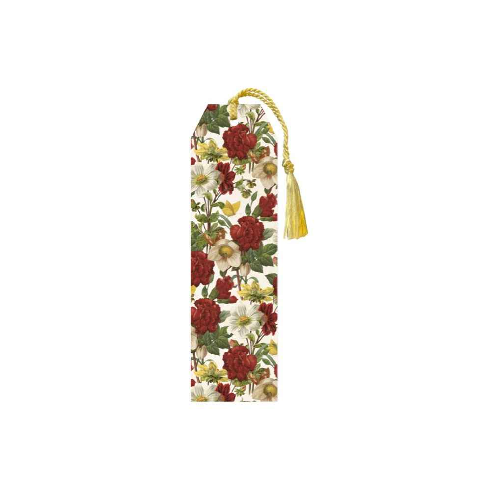 Marcador Livro 5x17cm - Red flowers