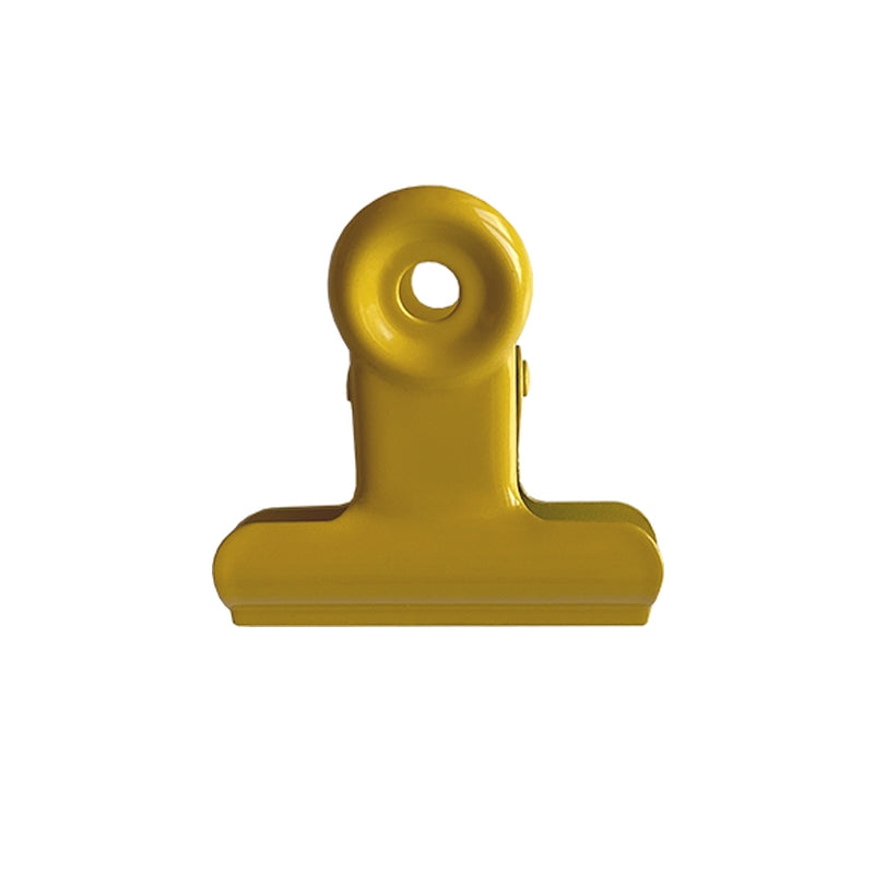 Clip p/Papel Metal Amarelo 3,8cm