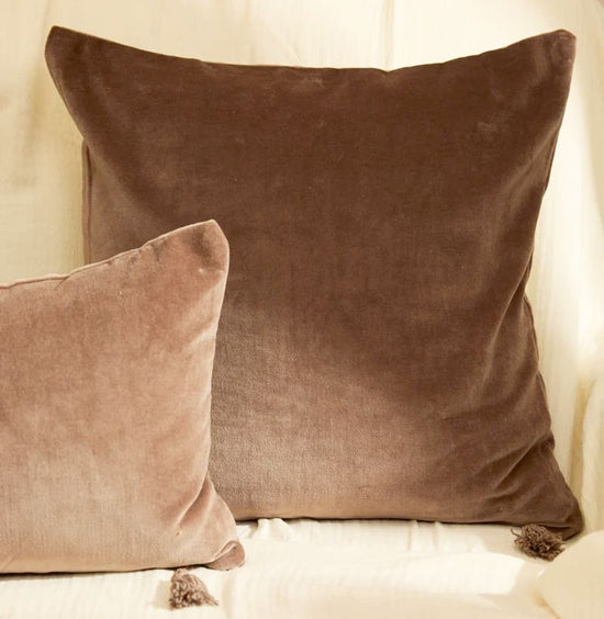 Almofada VELOUR Castanho 45x45cm