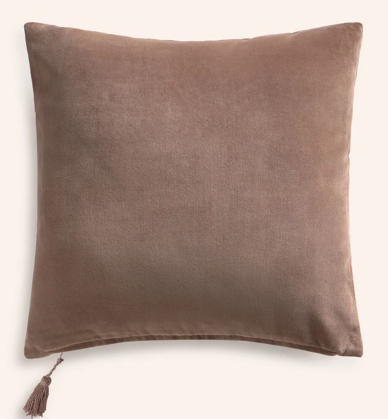 Almofada VELOUR Castanho 45x45cm