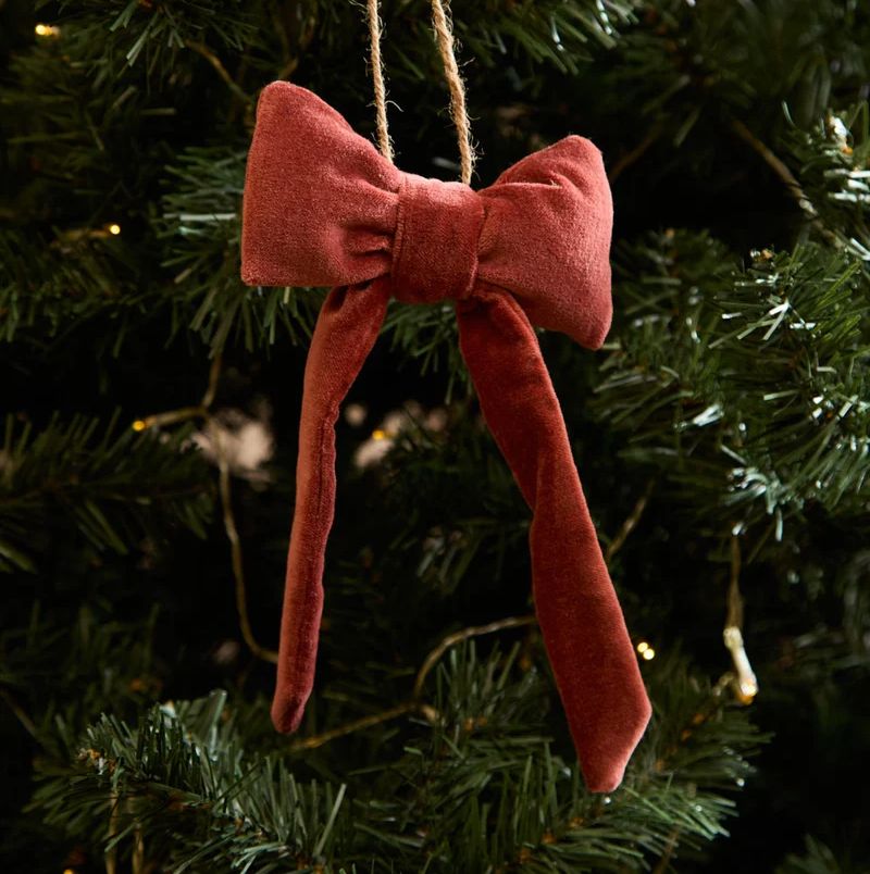 Enfeite Laço Veludo Terra 13cm