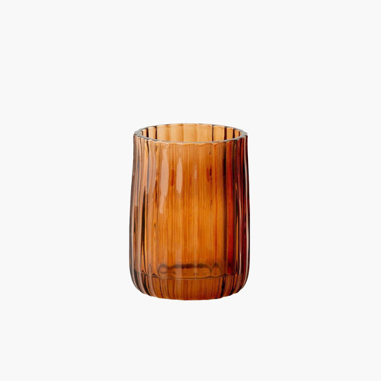 Copo Vidro Âmbar Ø7x10cm