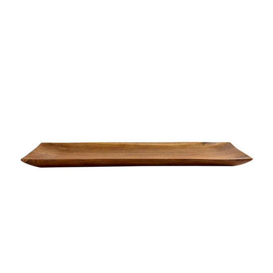Bandeja rectangular teca