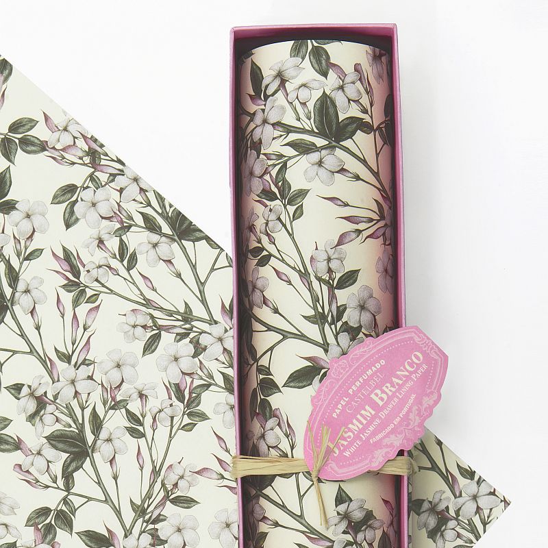 Folha de Papel Perfumado Jasmim Branco