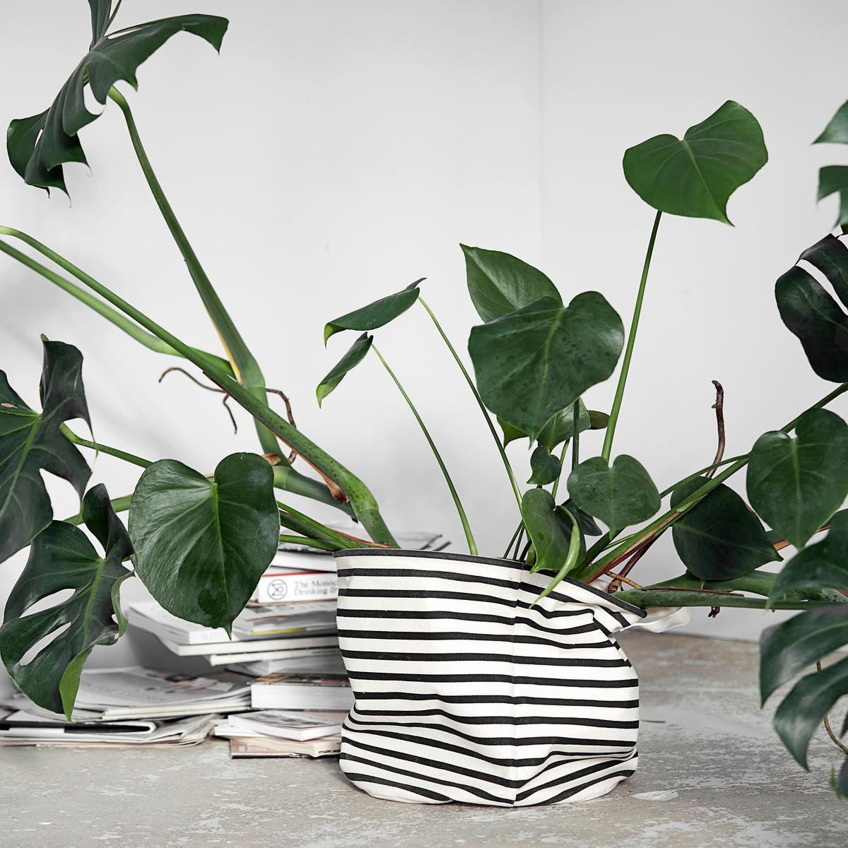 Cesto c/Asa STRIPES Ø30x30cm
