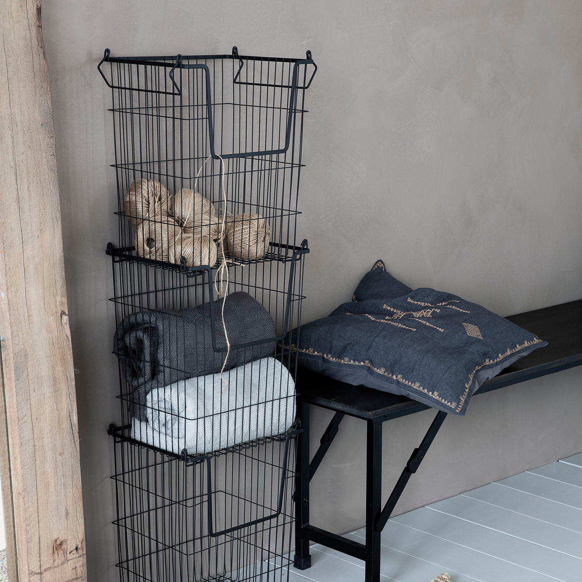Cesto Metal Retangular 27x32x42cm