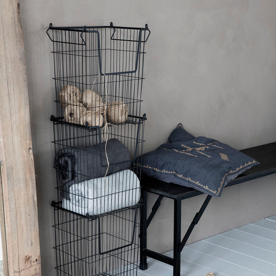 Cesto Metal Retangular 27x32x42cm