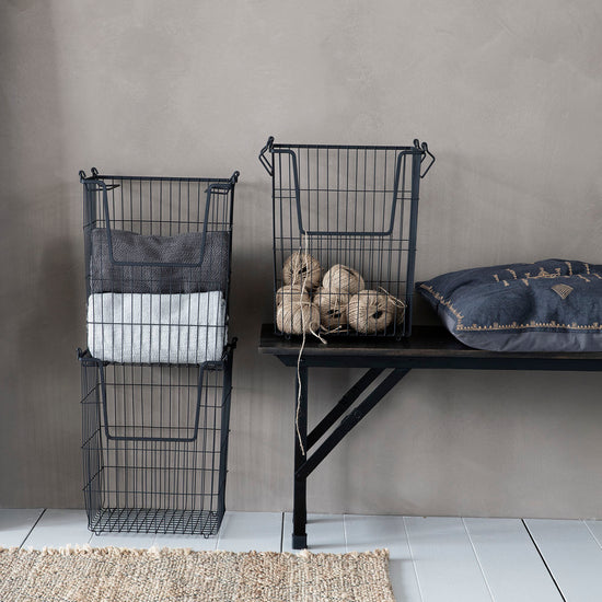 Cesto Metal Retangular 27x32x42cm