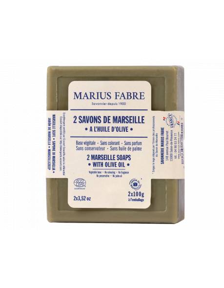 Conjunto Sabão Marselha Verde c/ Azeite 2x100 g
