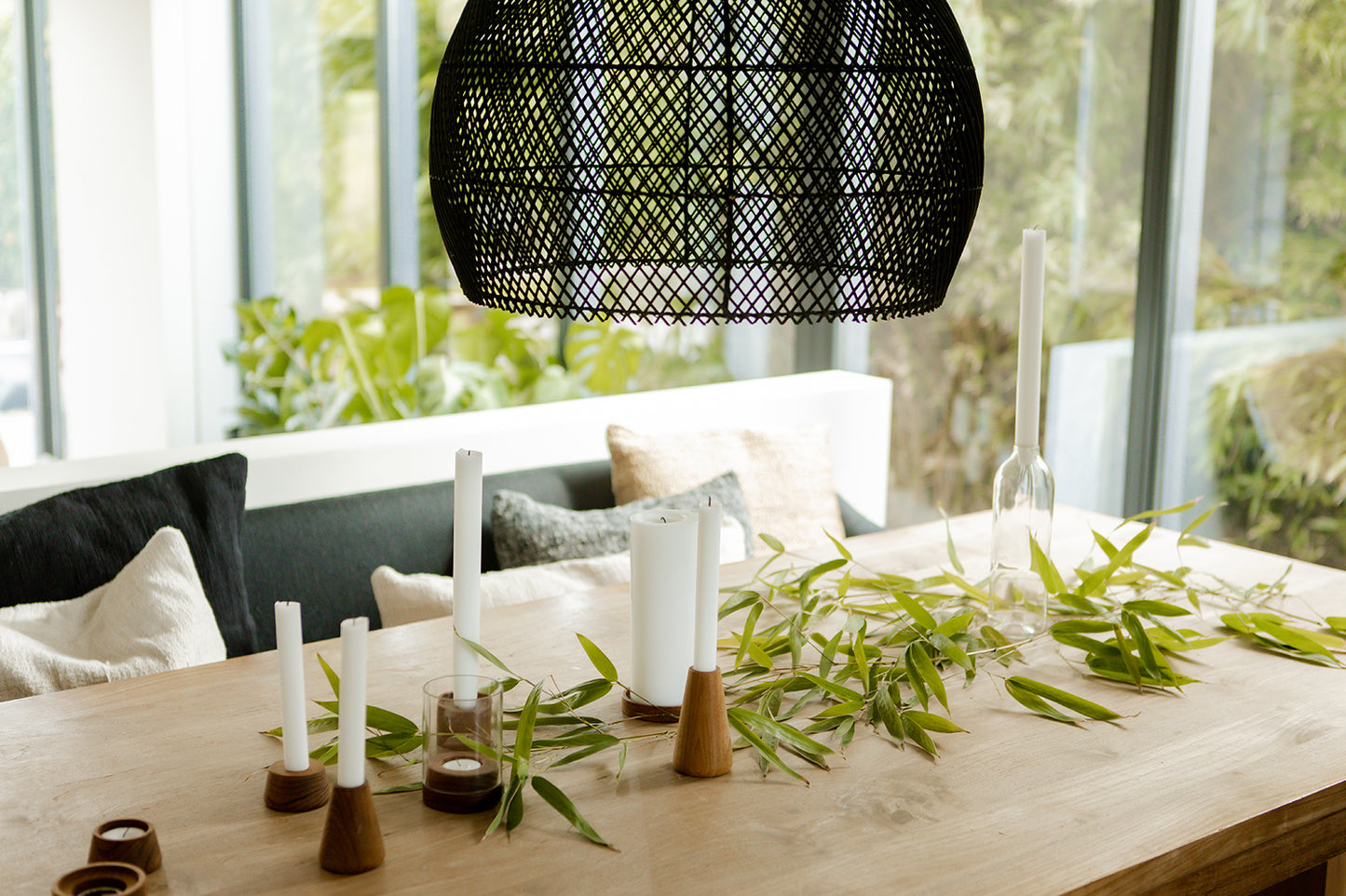 Candelabro teca SOL