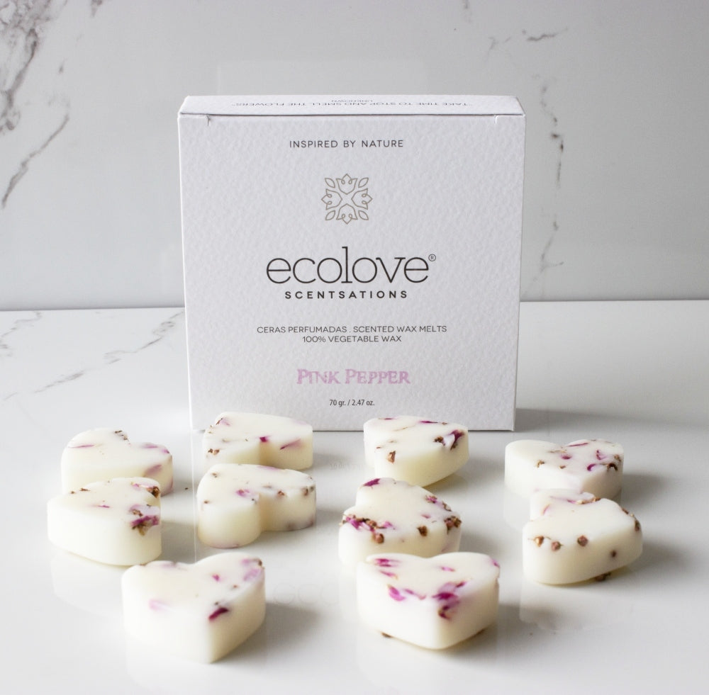 Cx.10 Corações Cera Perfumada Pink Pepper